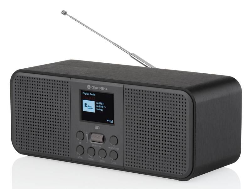 Radiopřijímač s DAB GoGEN DAB 800 BTC černý