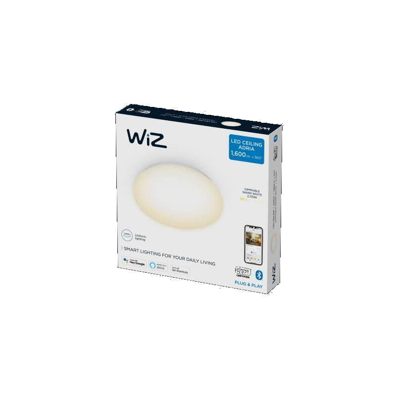 Stropní svítidlo WiZ Adria Dimmable 17W 2700K bílé, Stropní, svítidlo, WiZ, Adria, Dimmable, 17W, 2700K, bílé