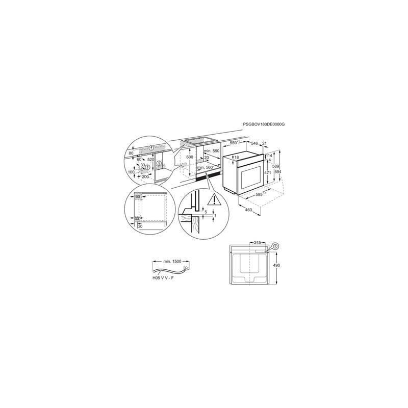 Trouba Electrolux 700 SENSE EOE7P31Z černá