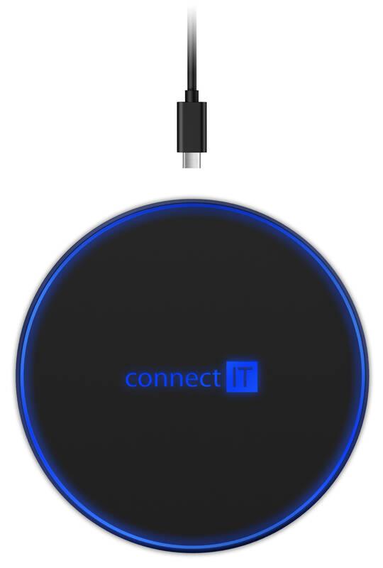 Bezdrátová nabíječka Connect IT WiFast 10 W černá, Bezdrátová, nabíječka, Connect, IT, WiFast, 10, W, černá