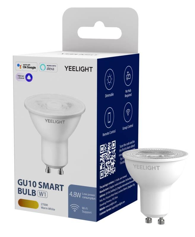Chytrá žárovka Yeelight Smart Bulb W1, GU10, 4,8W, teplá bílá, stmívatelná, Chytrá, žárovka, Yeelight, Smart, Bulb, W1, GU10, 4,8W, teplá, bílá, stmívatelná