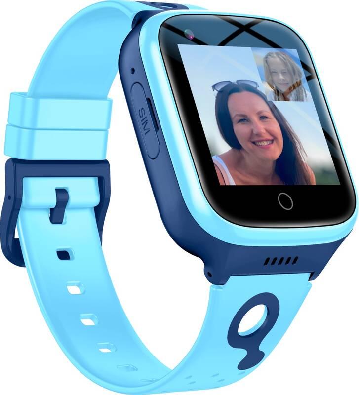 Chytré hodinky Carneo GuardKid 4G dětské modré, Chytré, hodinky, Carneo, GuardKid, 4G, dětské, modré