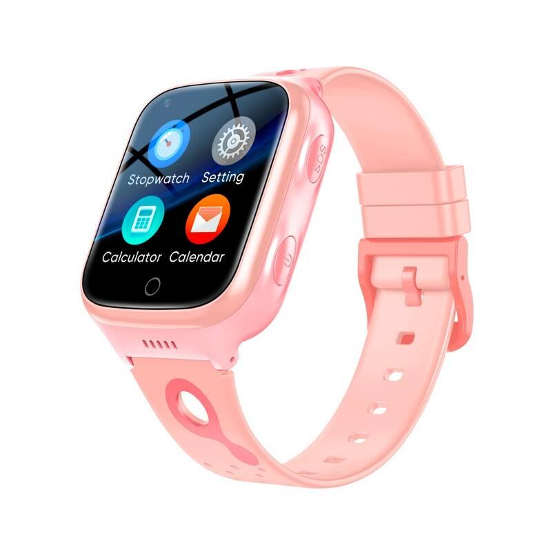 Chytré hodinky Carneo GuardKid 4G dětské růžové, Chytré, hodinky, Carneo, GuardKid, 4G, dětské, růžové