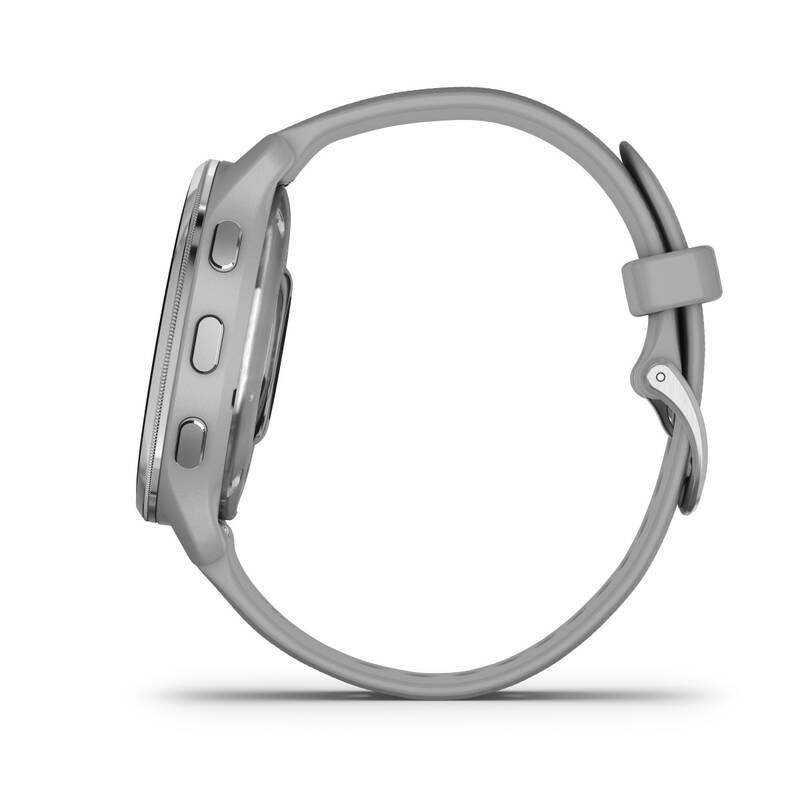GPS hodinky Garmin Venu 2 Plus - Silver Gray Silicone Band