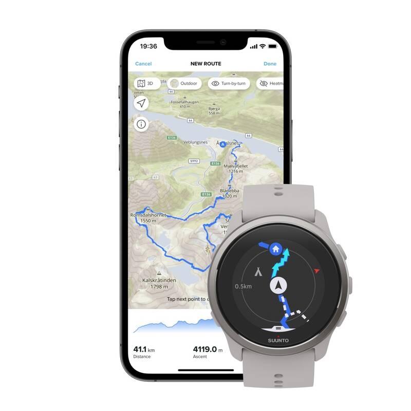 GPS hodinky Suunto 5 Peak - Ridge Sand