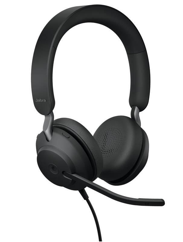 Headset Jabra Evolve2 40, USB-A, MS Stereo černý