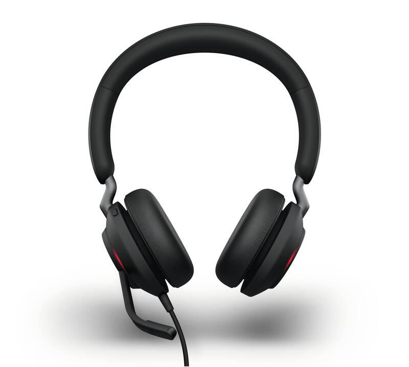 Headset Jabra Evolve2 40, USB-A, MS Stereo černý