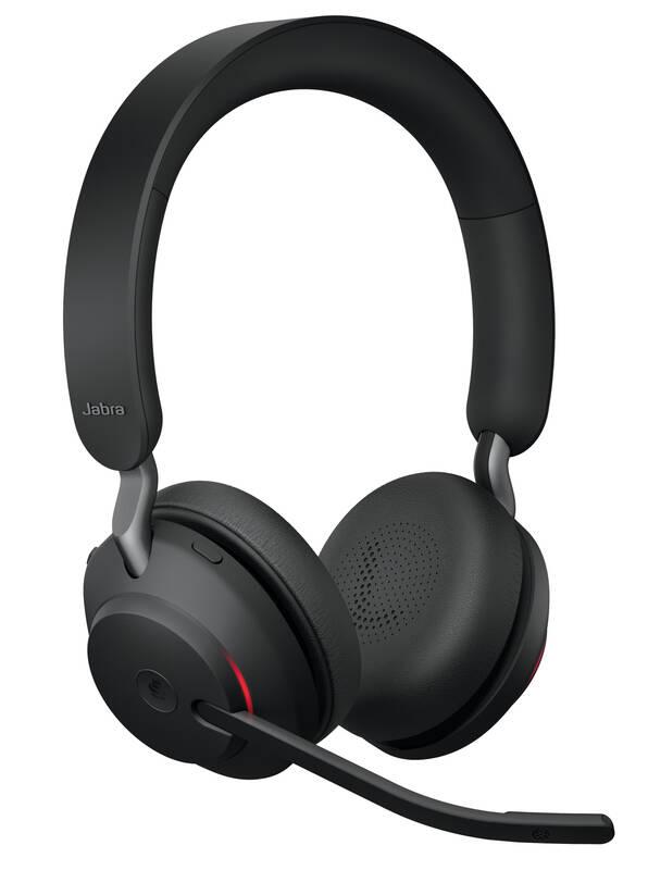 Headset Jabra Evolve2 65, USB-A, MS teams, Stereo, DeskStand černý