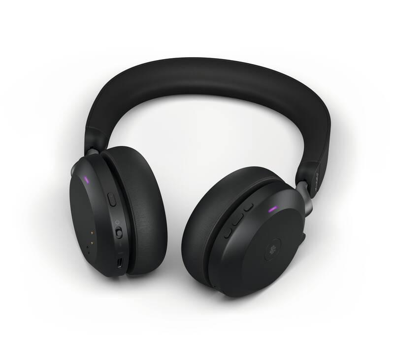 Headset Jabra Evolve2 75, USB-A, MS Stereo černý