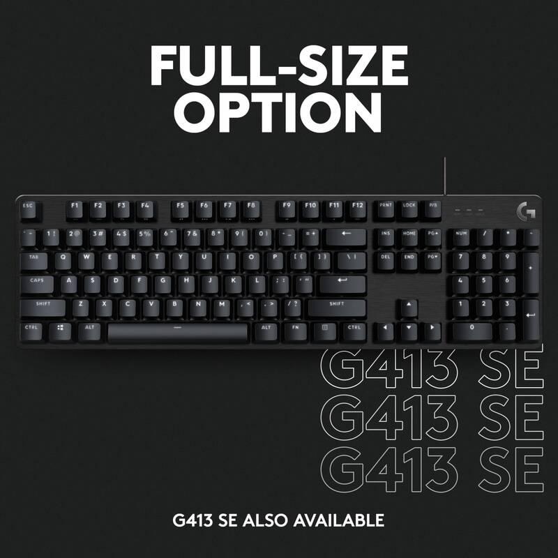 Klávesnice Logitech Gaming G413 TKL SE, US černá