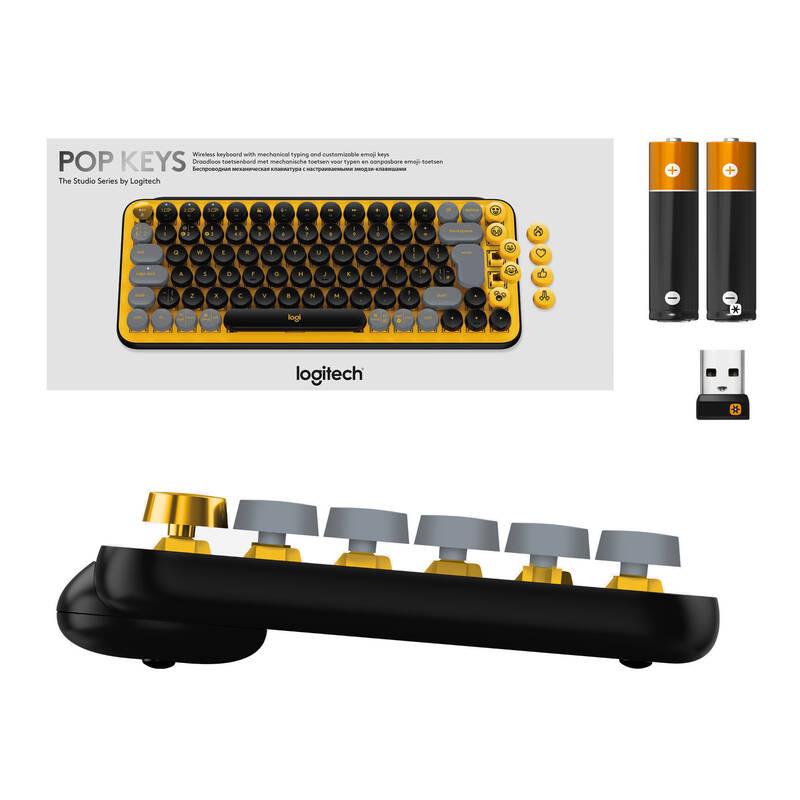 Klávesnice Logitech POP Keys US - blast yellow