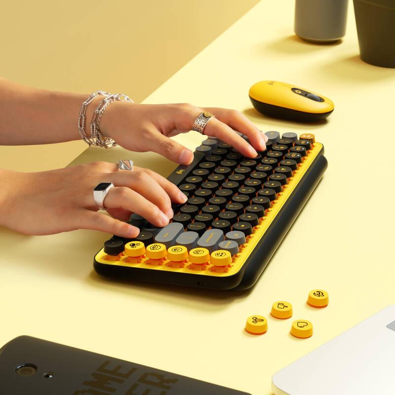 Klávesnice Logitech POP Keys US - blast yellow