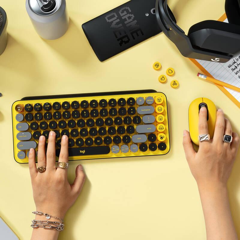 Klávesnice Logitech POP Keys US - blast yellow