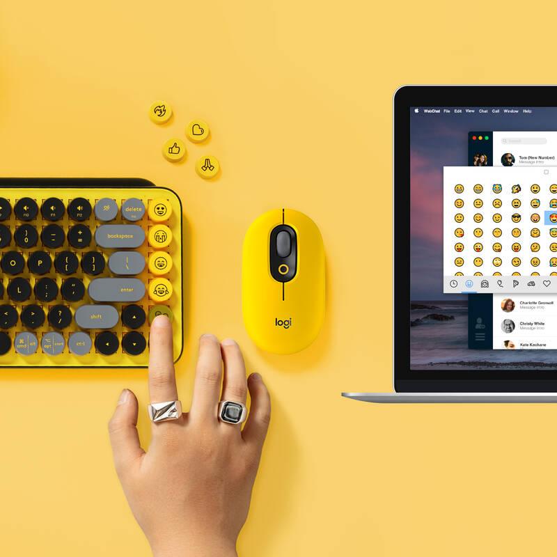 Klávesnice Logitech POP Keys US - blast yellow