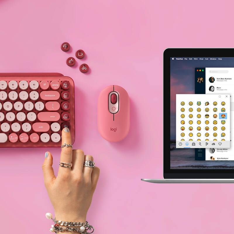 Klávesnice Logitech POP Keys US - heartbreaker