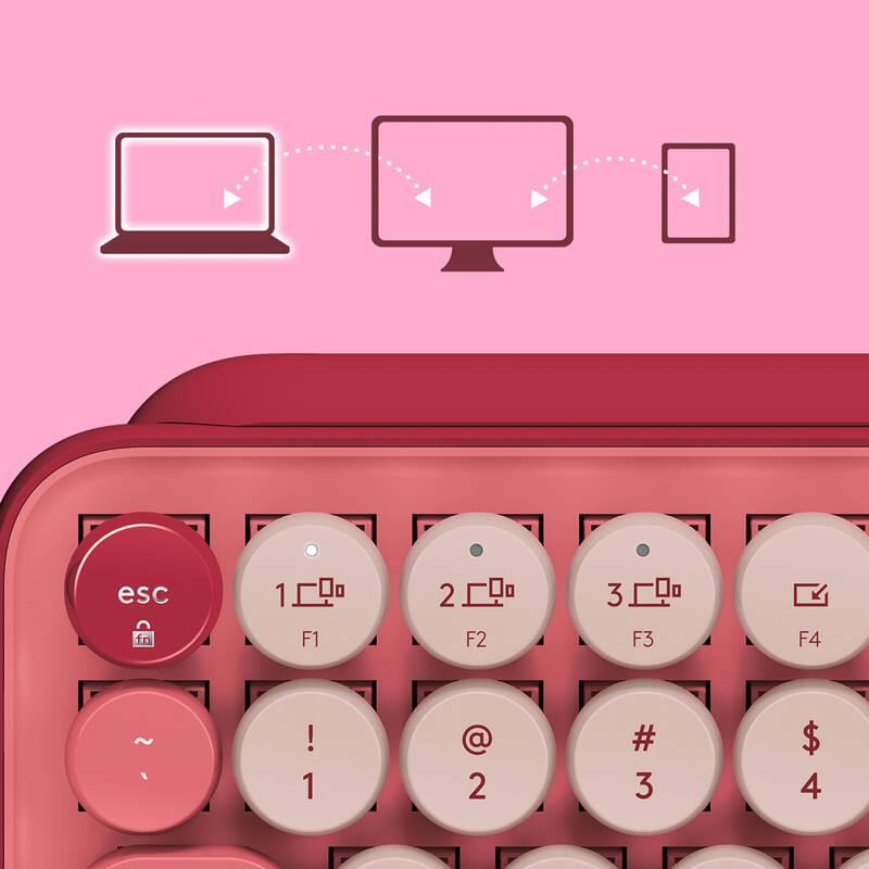 Klávesnice Logitech POP Keys US - heartbreaker