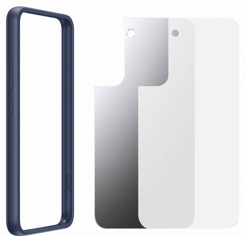 Kryt na mobil Samsung Frame na Galaxy S22 modrý