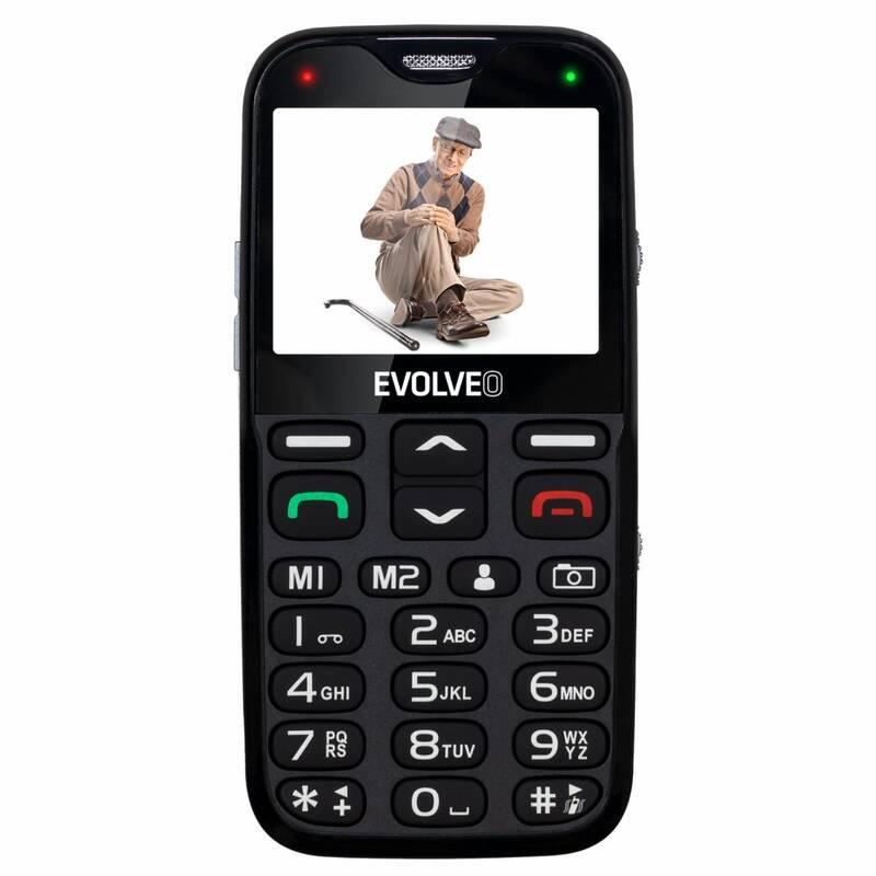 Mobilní telefon Evolveo EasyPhone XG pro seniory černý, Mobilní, telefon, Evolveo, EasyPhone, XG, pro, seniory, černý