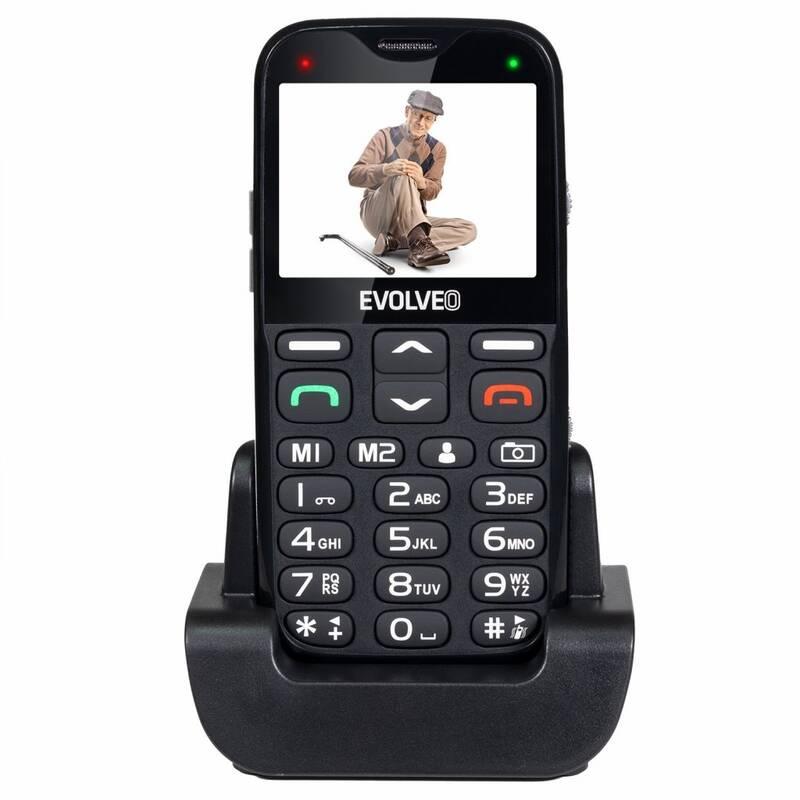 Mobilní telefon Evolveo EasyPhone XG pro seniory černý, Mobilní, telefon, Evolveo, EasyPhone, XG, pro, seniory, černý