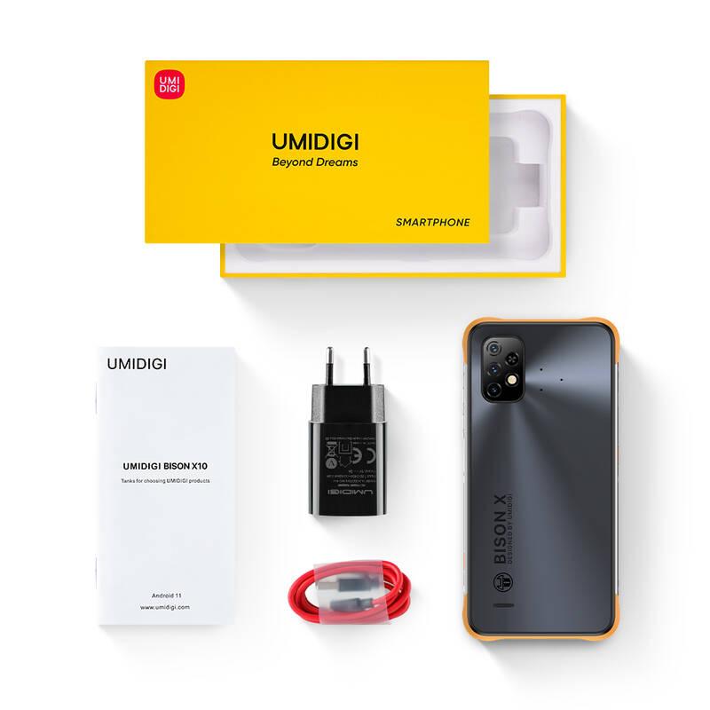 Mobilní telefon UMIDIGI Bison X10 černý žlutý