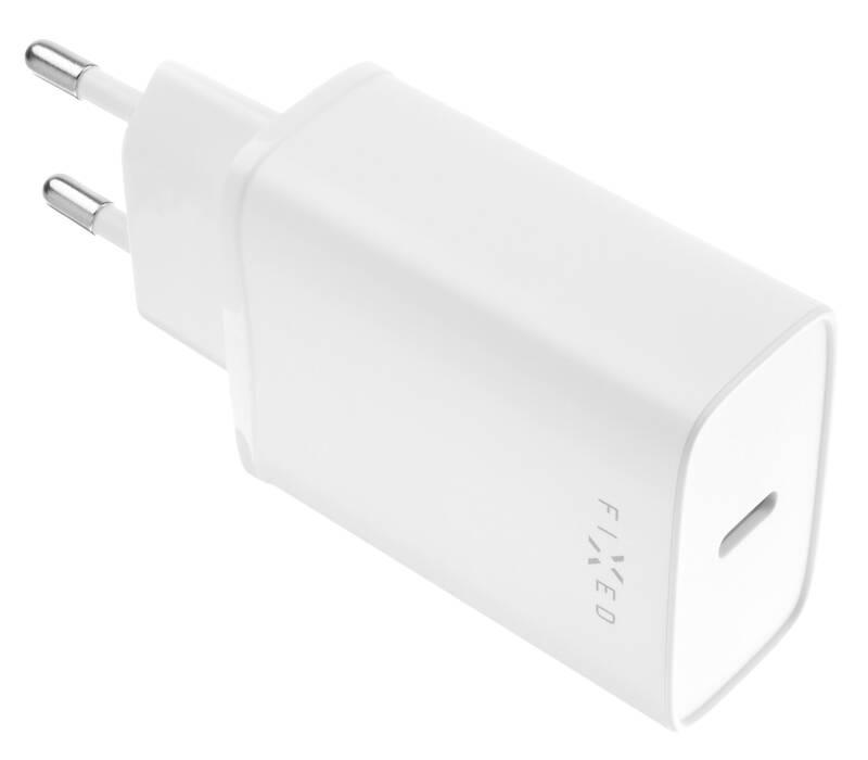 Nabíječka do sítě FIXED USB-C PD, 25W bílá