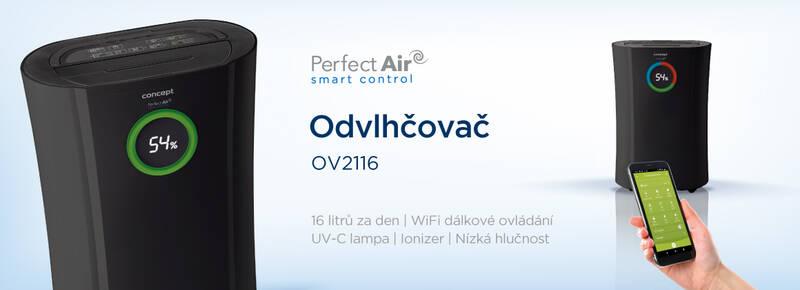 Odvlhčovač Concept Perfect Air OV2116 Smart černý, Odvlhčovač, Concept, Perfect, Air, OV2116, Smart, černý