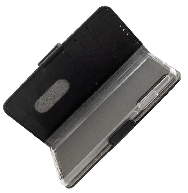 Pouzdro na mobil flipové FIXED Opus na Motorola Edge 20 Pro 20 Pro 5G černé