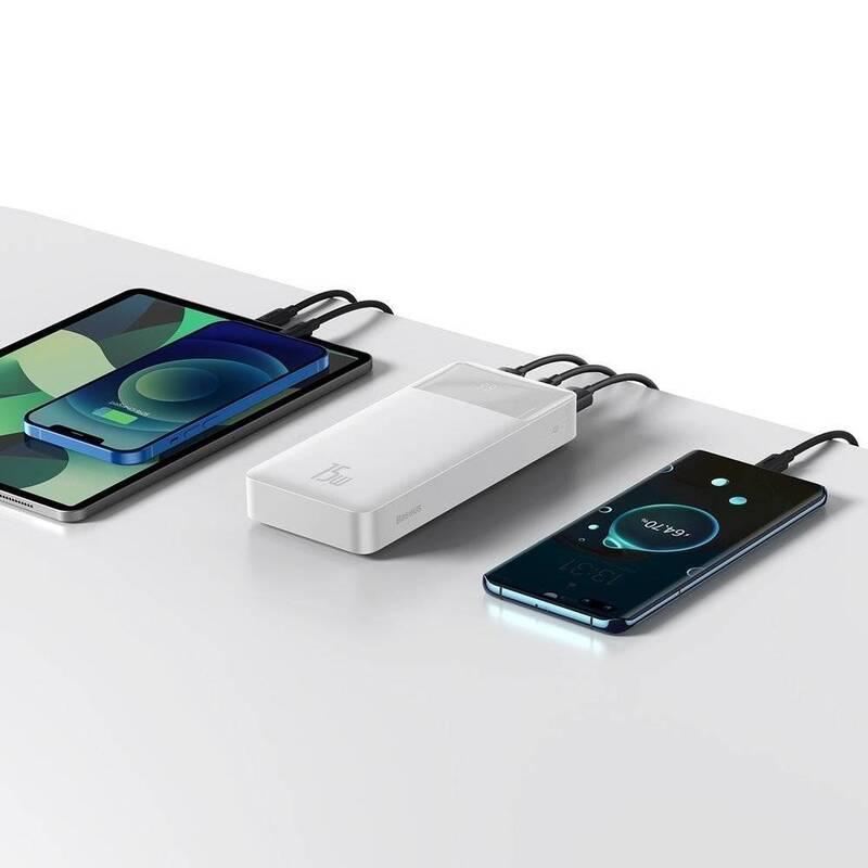 Powerbank Baseus Bipow 20000mAh 15W bílá
