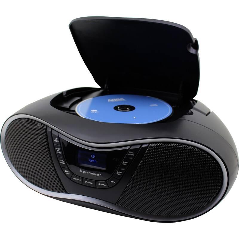 Radiopřijímač DAB CD Soundmaster SCD1990SW černý