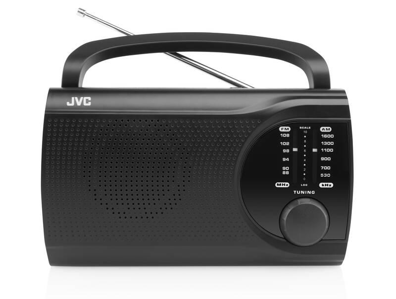 Radiopřijímač JVC RA-E321B černý, Radiopřijímač, JVC, RA-E321B, černý