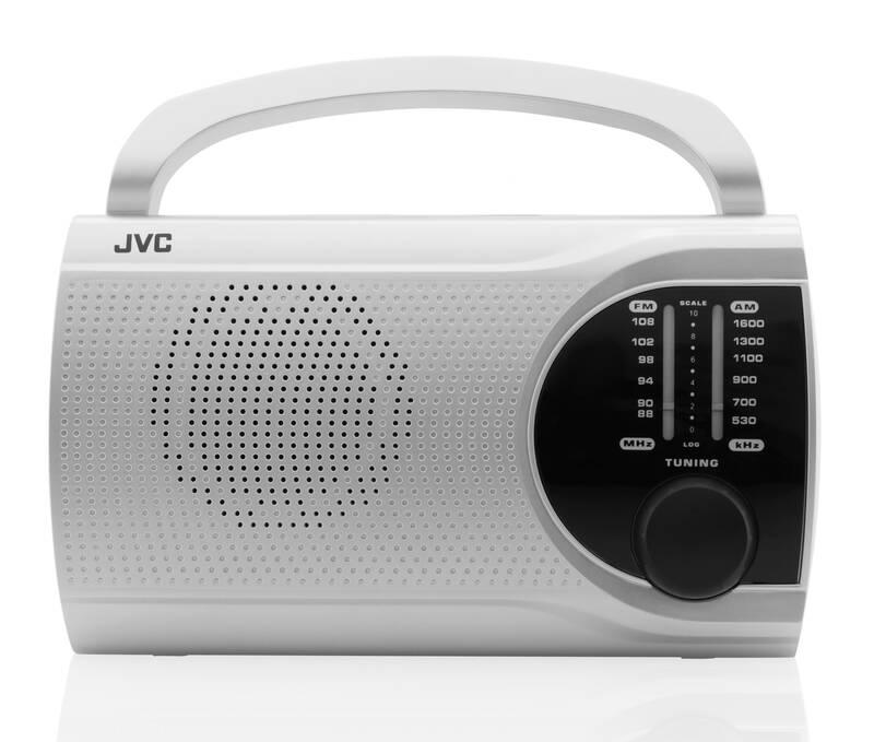 Radiopřijímač JVC RA-E321S stříbrný, Radiopřijímač, JVC, RA-E321S, stříbrný