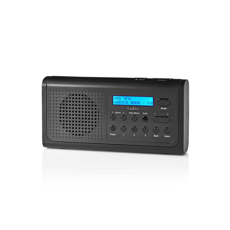 Radiopřijímač s DAB Nedis RDDB1500 černý