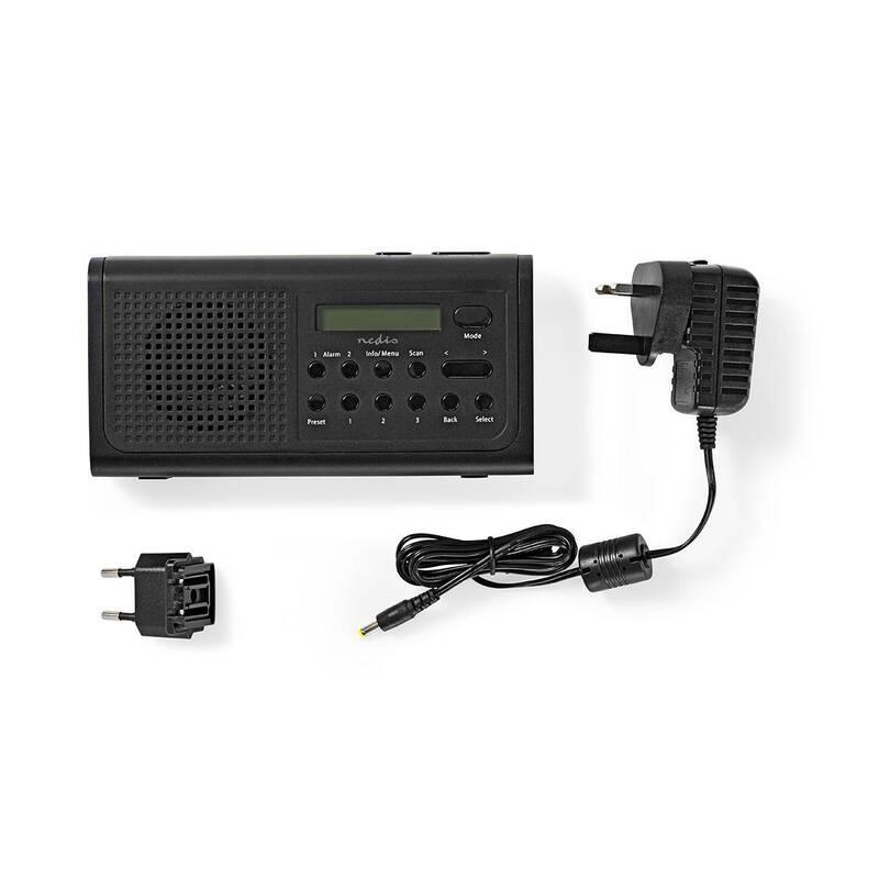 Radiopřijímač s DAB Nedis RDDB1500 černý