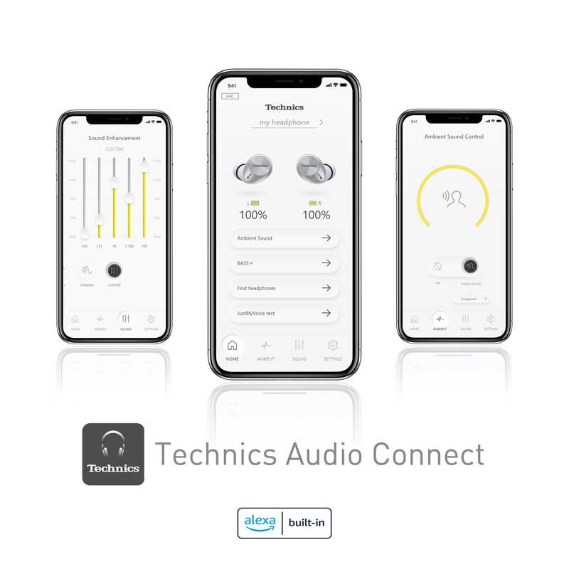 Sluchátka Technics EAH-AZ40E-S stříbrná