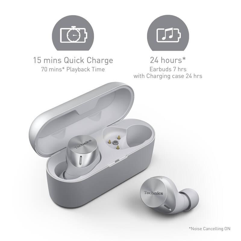 Sluchátka Technics EAH-AZ60E-S stříbrná