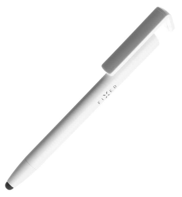 Stylus FIXED Pen 3v1, propiska a stojánek bílý