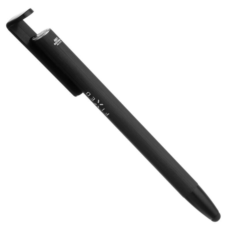 Stylus FIXED Pen 3v1, propiska a stojánek černý hliník