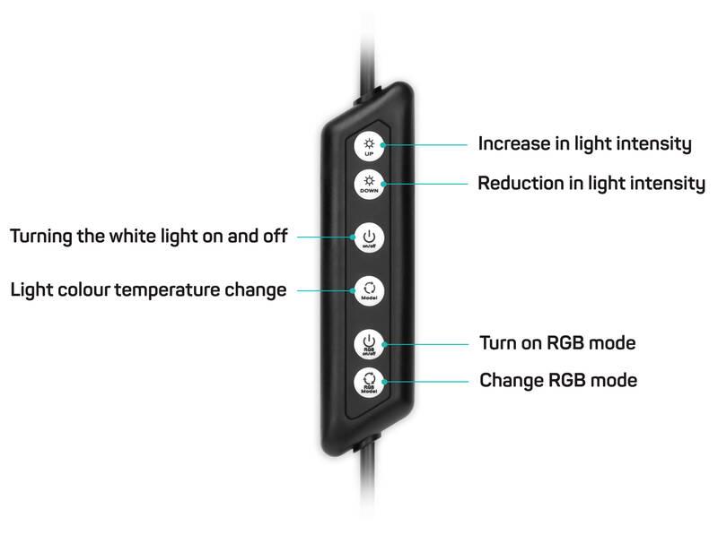 Světlo Connect IT Selfie10RGB kruhové 10" RGB LED