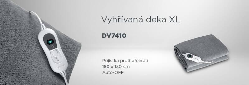 Vyhřívací deka Concept DV7410 XL 180x130 cm šedá