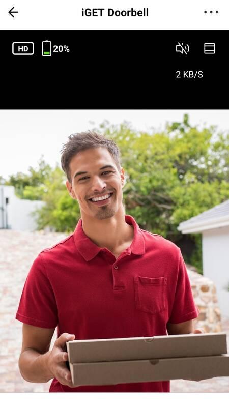 Zvonek bezdrátový iGET HOME Doorbell DS1 černý