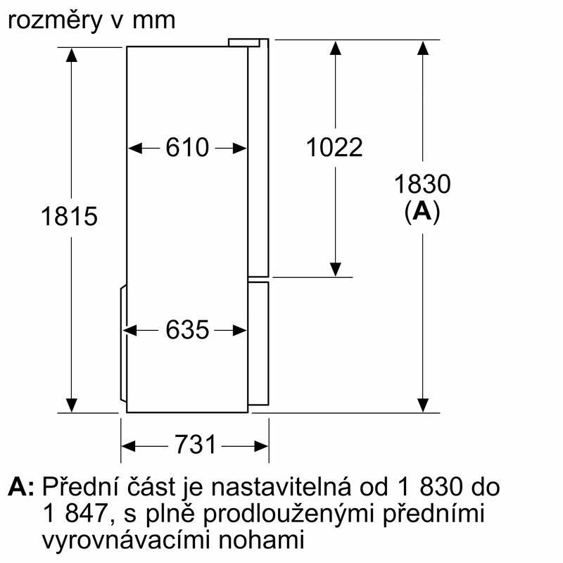 Americká lednice Bosch Serie 4 KFN96VPEA nerez