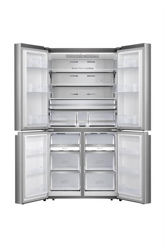 Americká lednice Hisense RQ758N4SAIE nerez