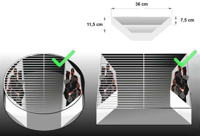 Box na grilování Cattara nepřímé 2ks