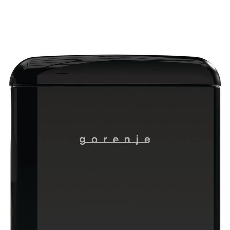 Chladnička s mrazničkou Gorenje Retro ONRK619DBK-L černá
