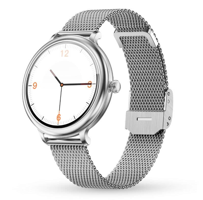 Chytré hodinky Aligator Watch Grace, 3x řemínek stříbrné