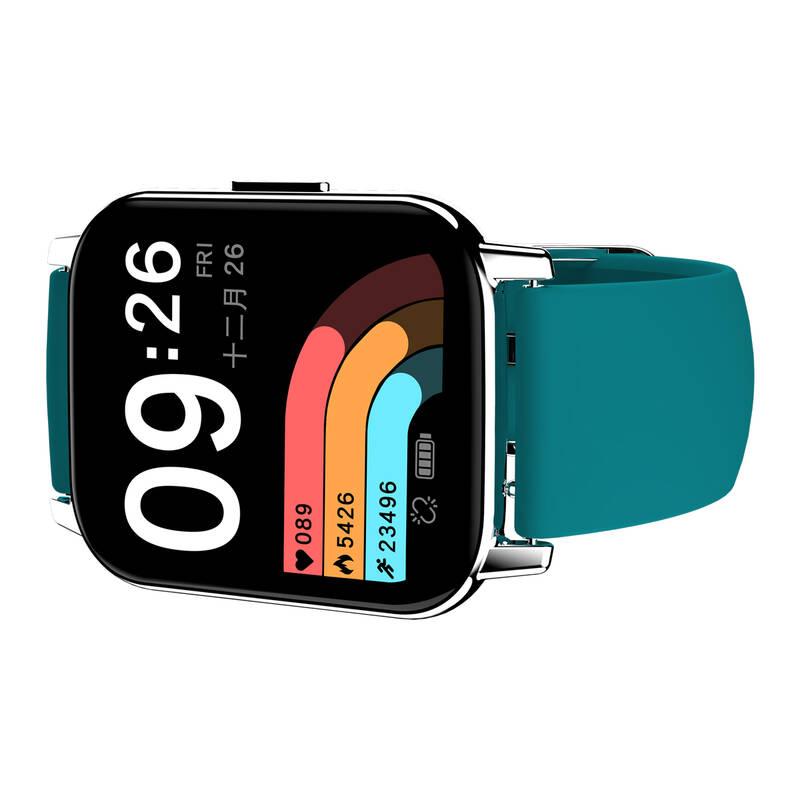 Chytré hodinky Doogee CS2 stříbrný zelený