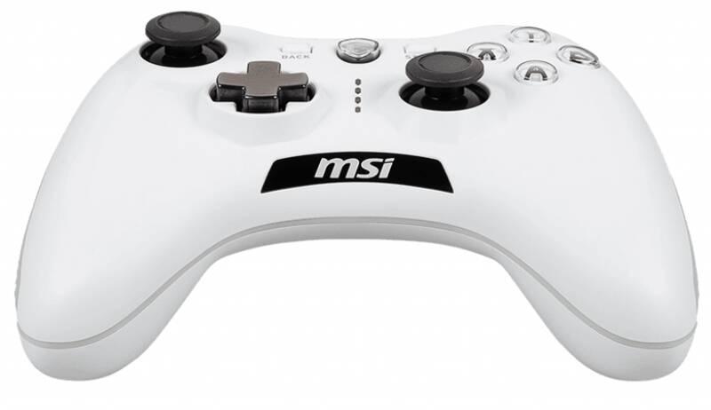 Gamepad MSI Force GC20 V2, drátový, pro PC, PS3, Android bílý