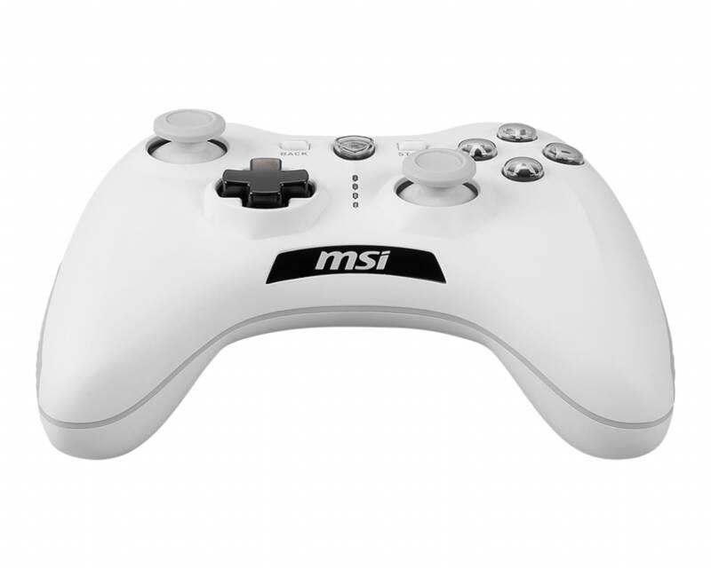 Gamepad MSI Force GC30 V2, bezdrátový, pro PC, PS3, Android bílý