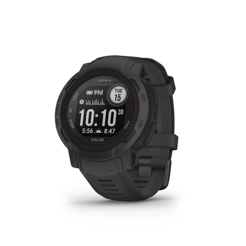 GPS hodinky Garmin Instinct 2 Solar - Graphite, GPS, hodinky, Garmin, Instinct, 2, Solar, Graphite