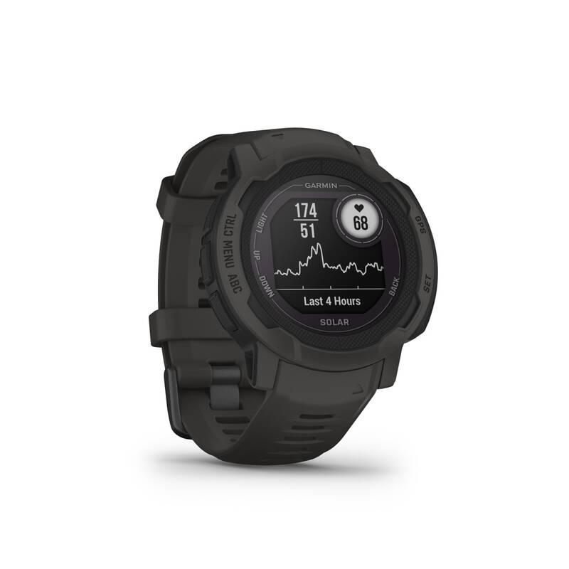 GPS hodinky Garmin Instinct 2 Solar - Graphite, GPS, hodinky, Garmin, Instinct, 2, Solar, Graphite